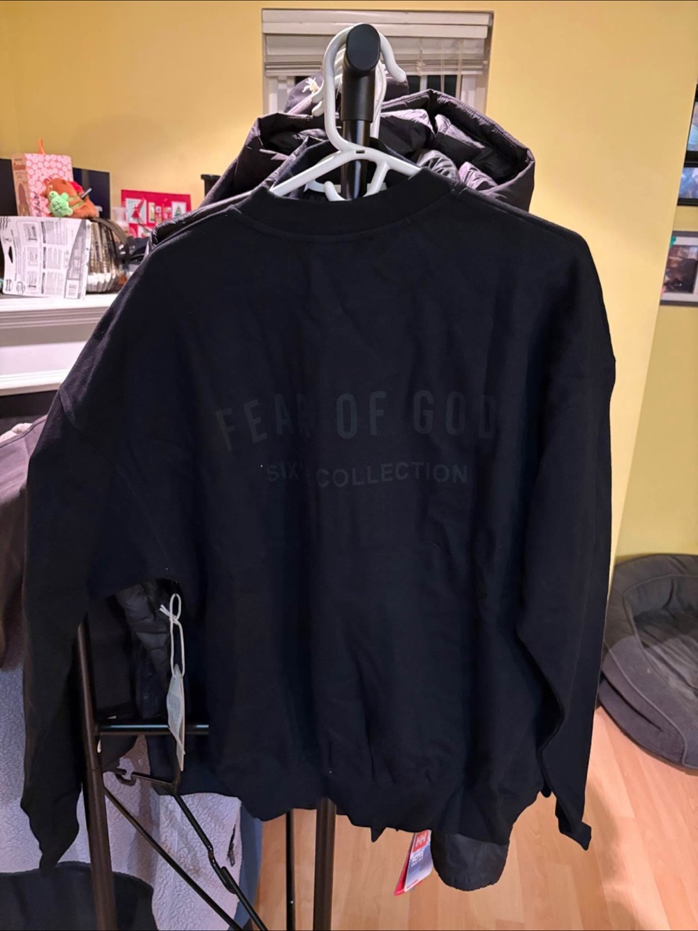 Fear of God Black Crewneck Sweatshirt - Subtle Logo